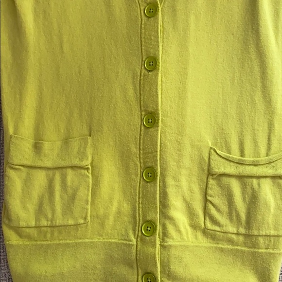 Lime Green Short-sleeved Cardigan - Picture 2 of 6